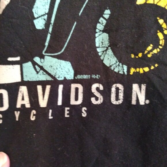 Harley-Davidson Distressed Colorblock Graphic T-Shirt XL Moto Biker Streetwear - Picture 3 of 8